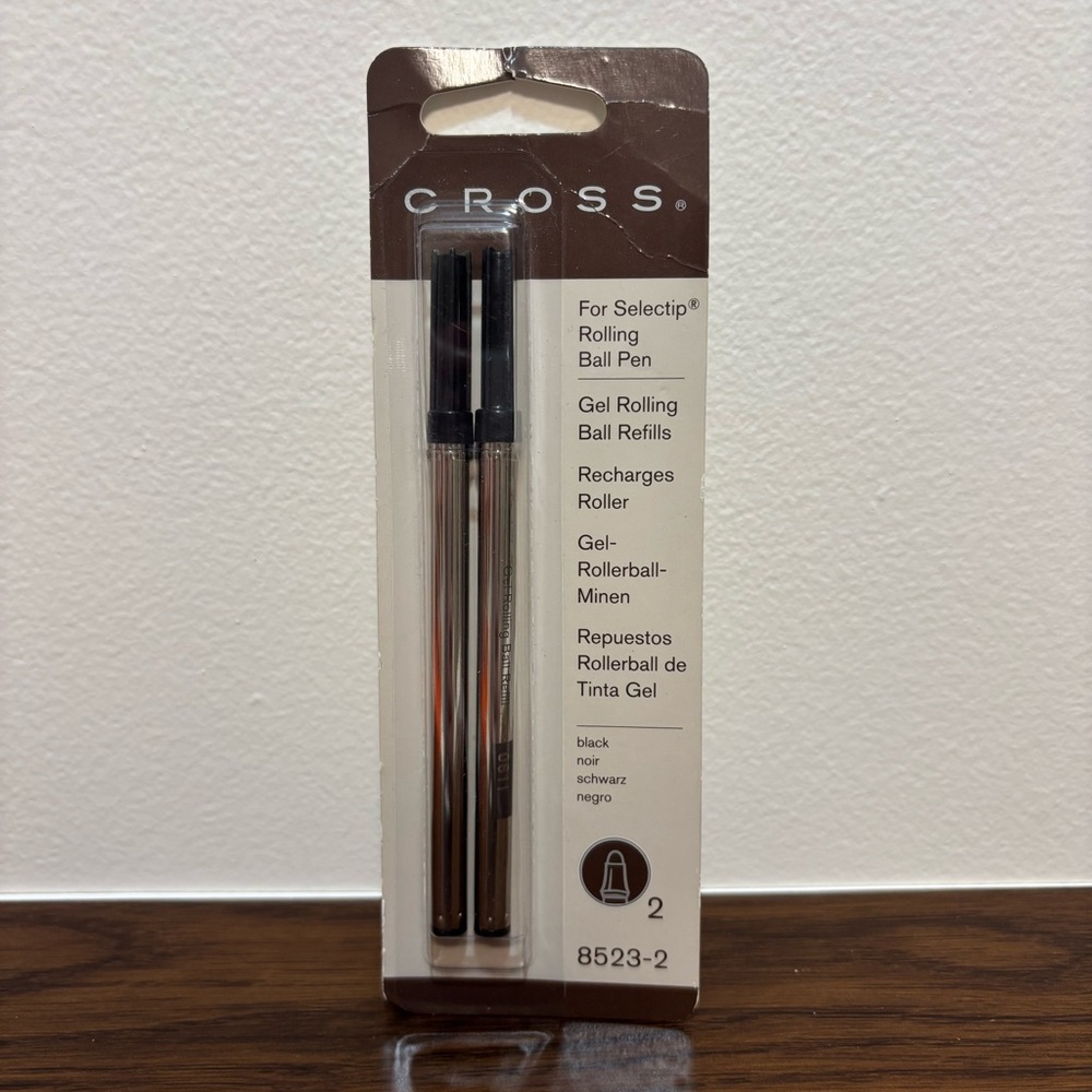NEW Cross Refill for Selectip Rolling Ball Pen Black 8523-2 (2 Pack) SEALED